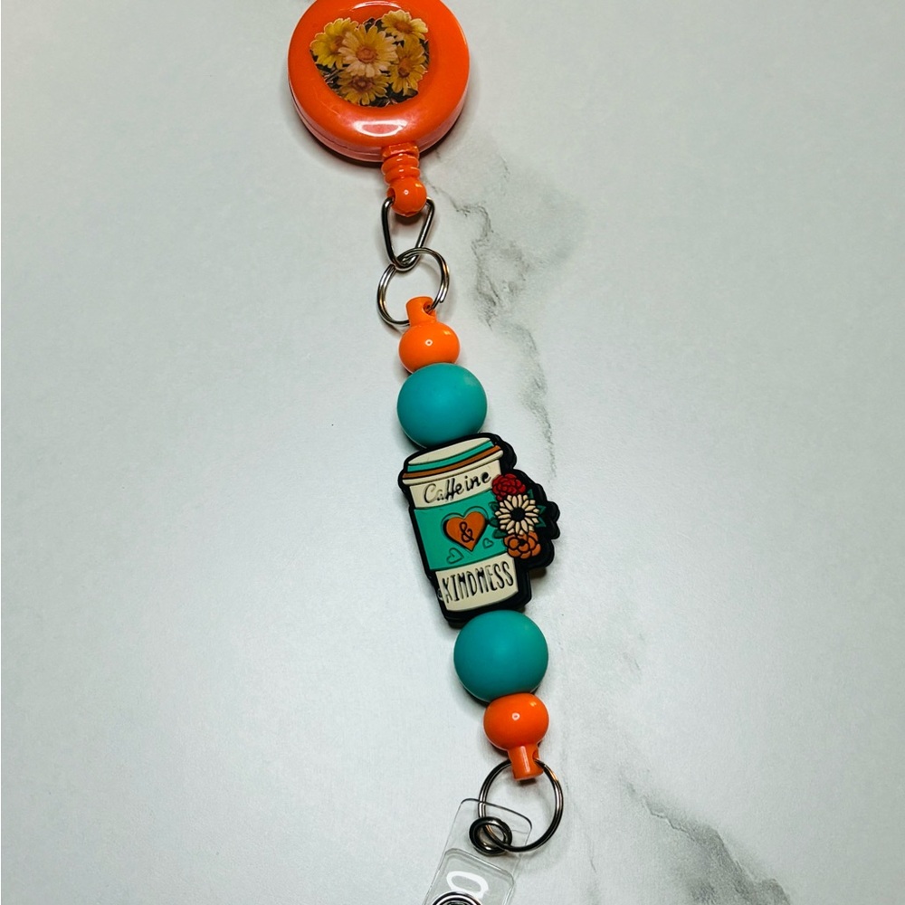 Colorful Orange and Green Key and Card Holder